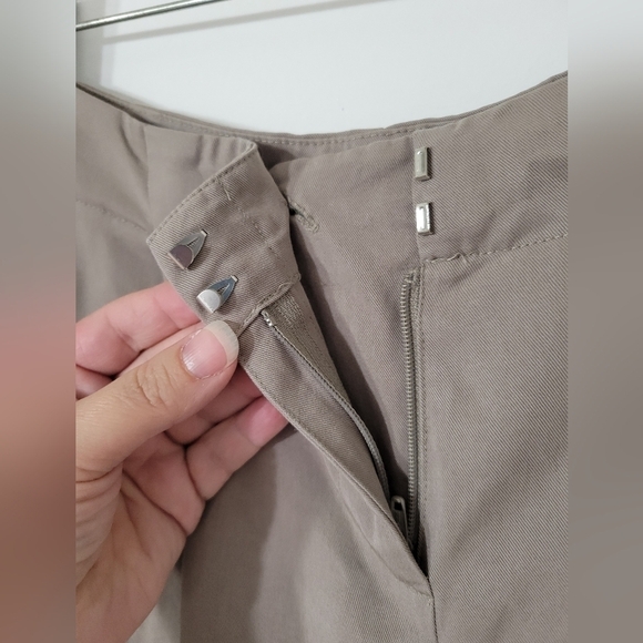 NWT Eileen Fisher Tencel Pleated Slouchy Ankle Pants in Stone size PM - Picture 6 of 11